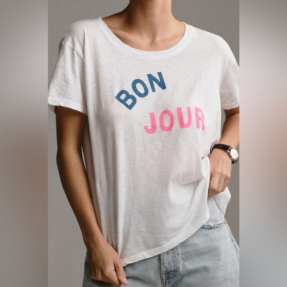 Sundry Bonjour Vintage Tee - Picture 3 of 4